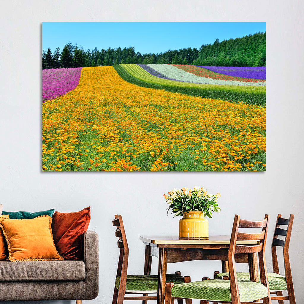Tomita Flower Fields, Nakafurano Wall Art