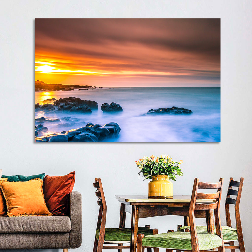 Reykjanes Golden Hour Beach Wall Art