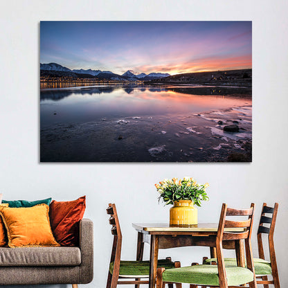 Ushuaia Twilight Reflection Wall Art