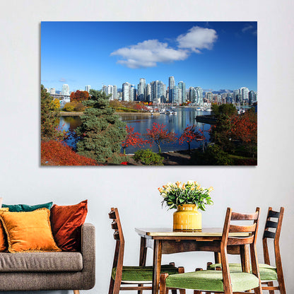 Vancouver Autumn Skyline Wall Art