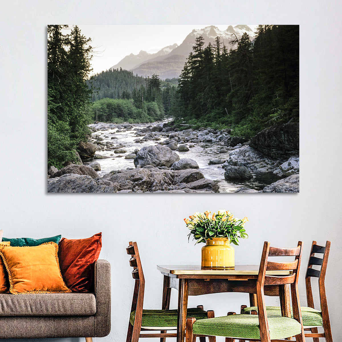 Snake River Mountain View Wall Art
