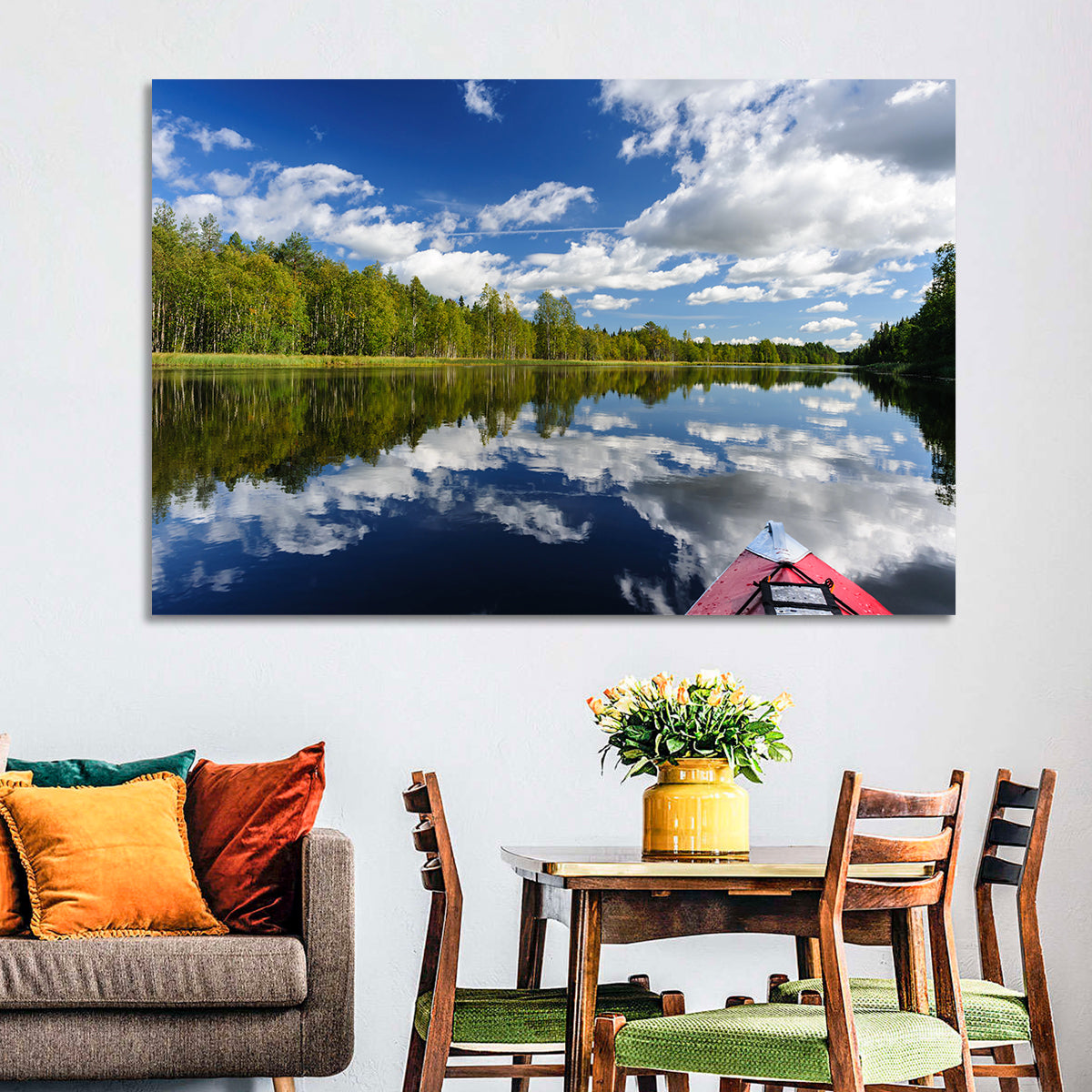 Karelia Kayak Reflection Wall Art