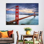 Golden Gate Bridge at Dusk Wall Art