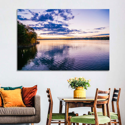 Lake Wylie Sunset Reflection Wall Art