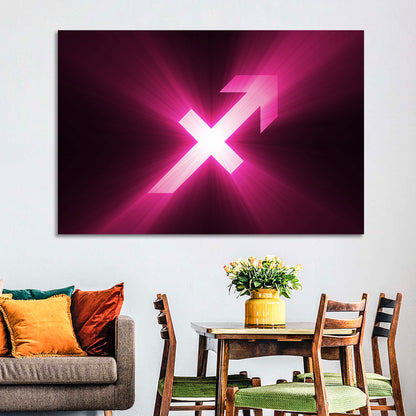 Cosmic Sagittarius Symbol Wall Art