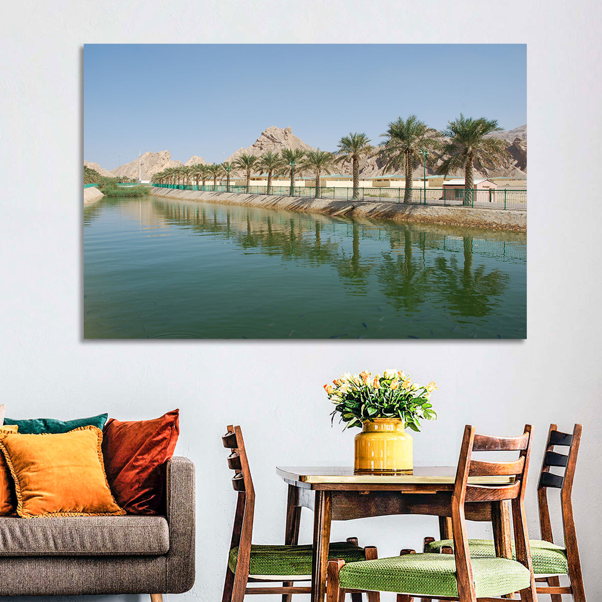 Palm Lake Reflections Wall Art
