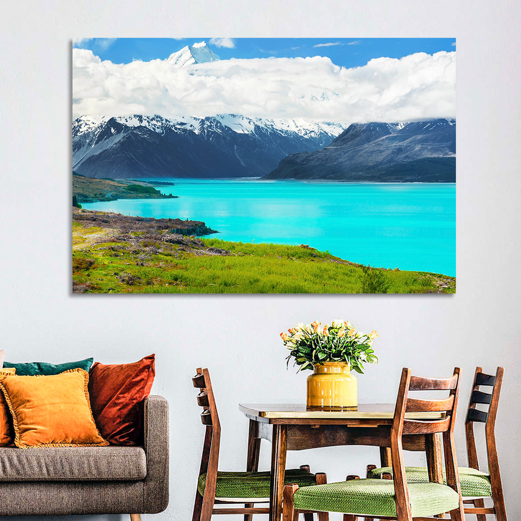 Turquoise Lake Pukaki with Mount Cook Wall Art