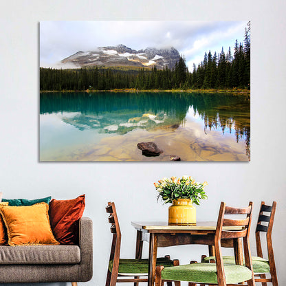 Lake O Hara Mountain Reflection Wall Art
