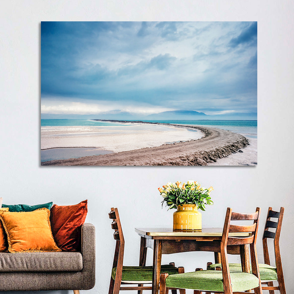 Dead Sea Salt Flats Coastline Wall Art