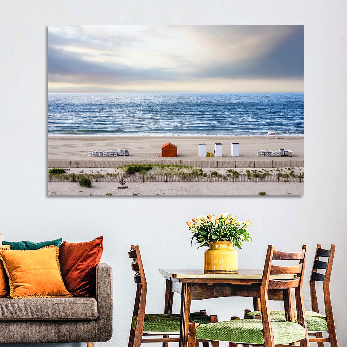 Cape May Beach Huts Wall Art