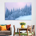 Snowy Winter Forest Wall Art