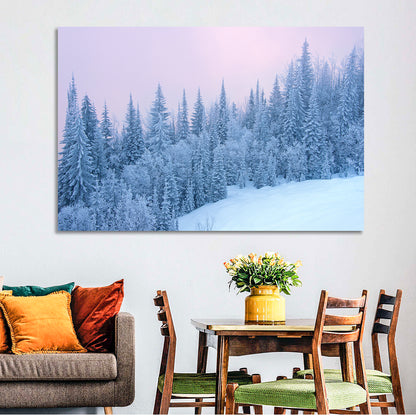 Snowy Winter Forest Wall Art