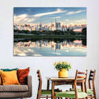 Ibirapuera Park Golden Hour Reflection Wall Art