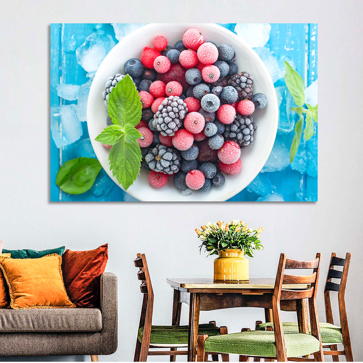 Frozen Berry Bowl Wall Art