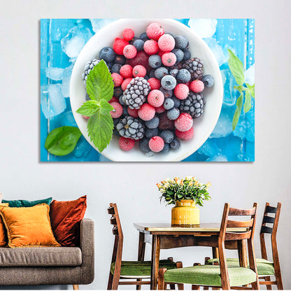 Frozen Berry Bowl Wall Art