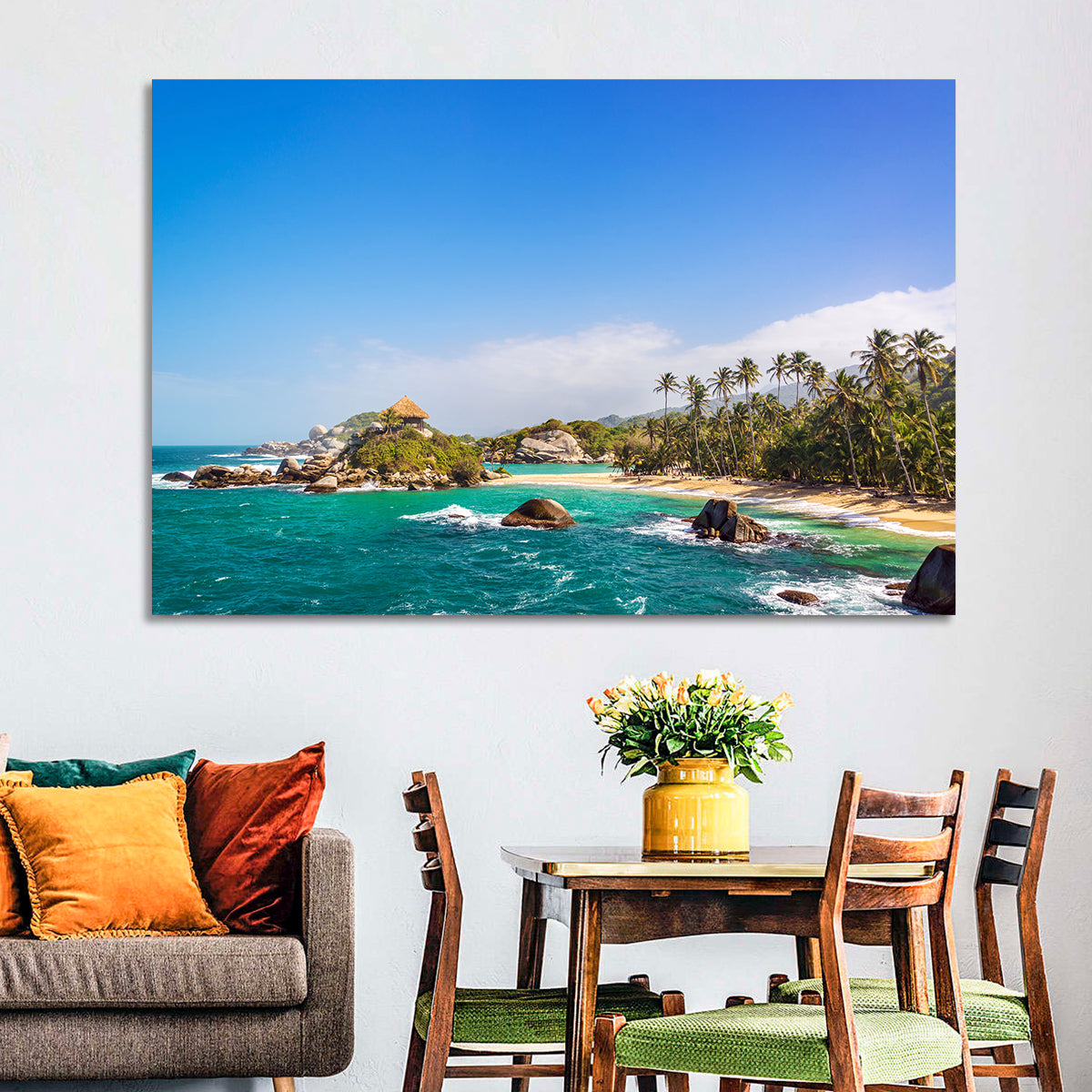 Cabo San Juan Del Guia Beach Wall Art in a room, landscape