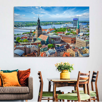 Riga Cityscape Wall Art