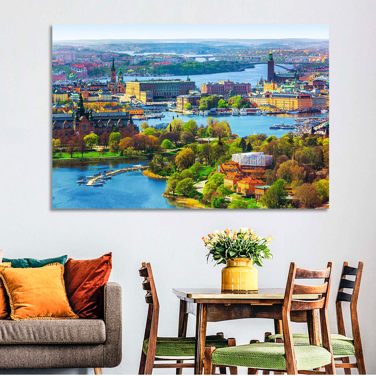 Gamla Stan Waterfront Wall Art