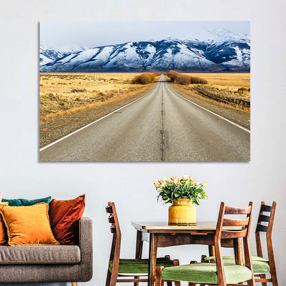 El Calafate Road with Snow Peaks Wall Art