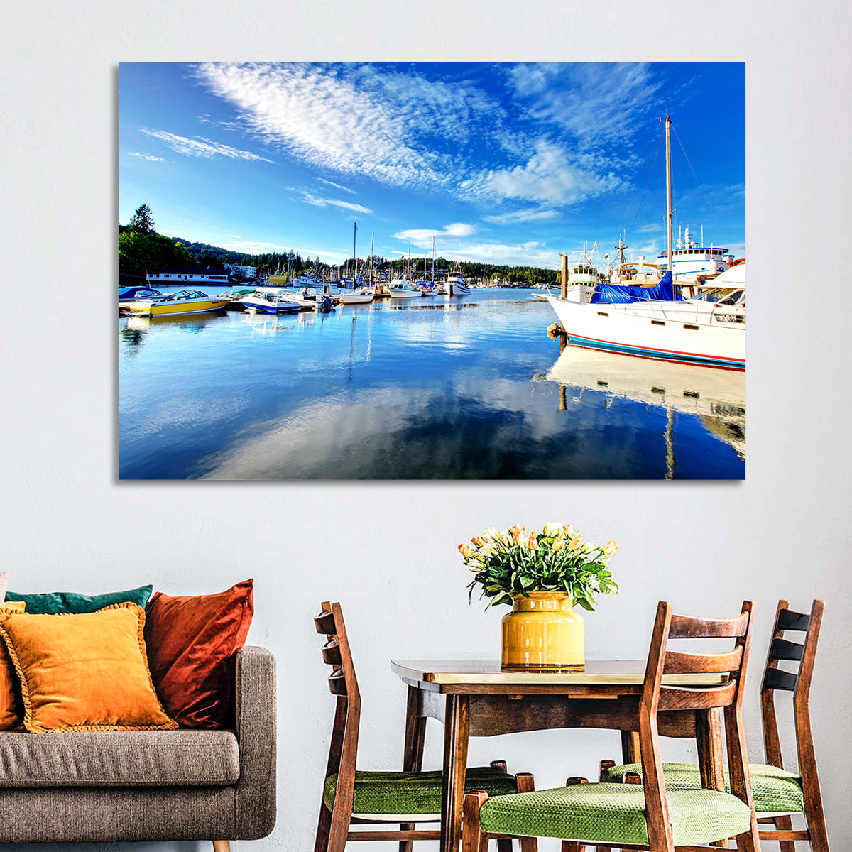 Tacoma Marina Reflections Wall Art