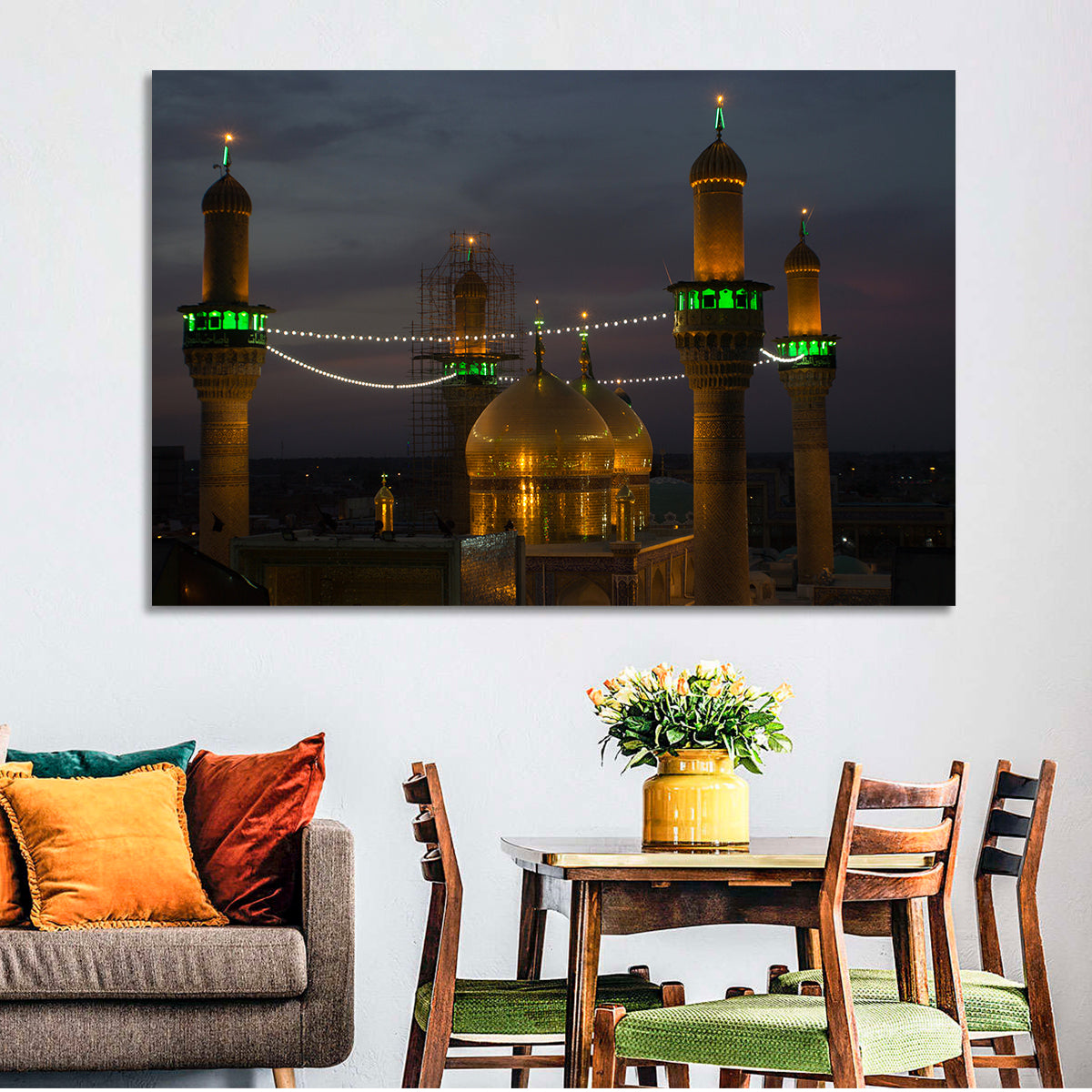 Moussa Al Kadhim Shrine Wall Art in a room, landscape
