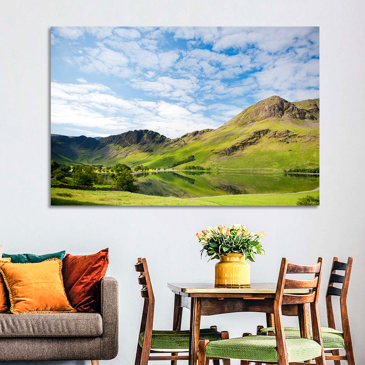 Haystacks Reflection at Buttermere Wall Art