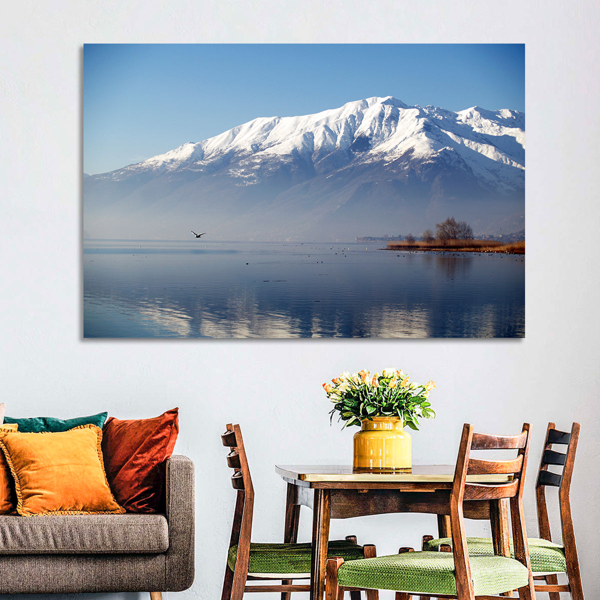 Lake Como Reflection Wall Art