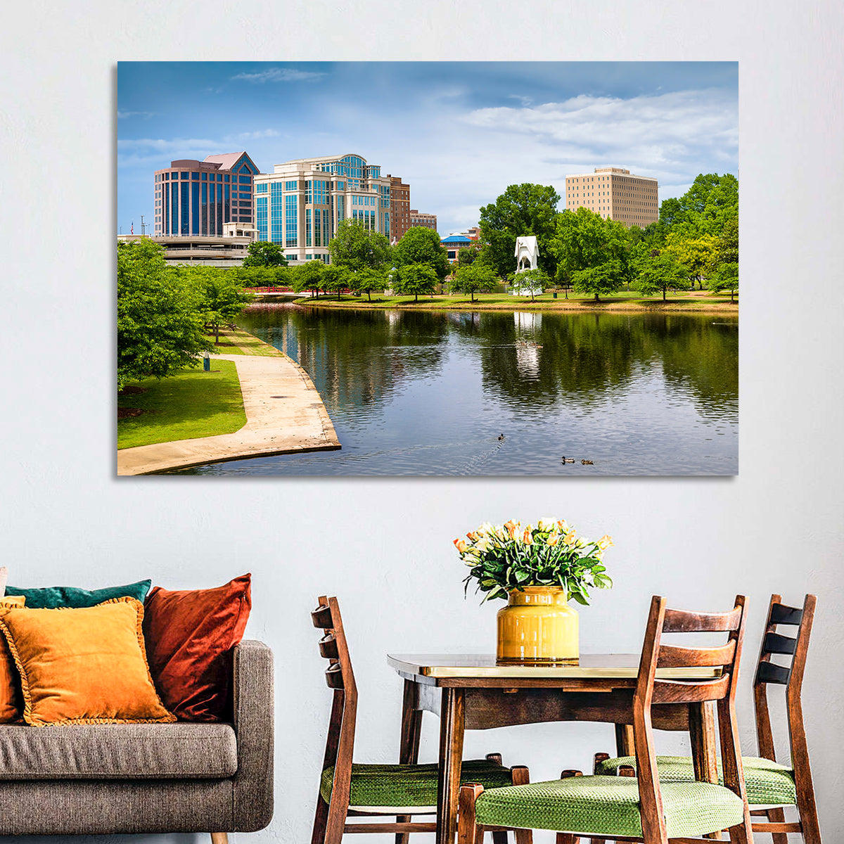 Big Spring Park Skyline, Huntsville Wall Art