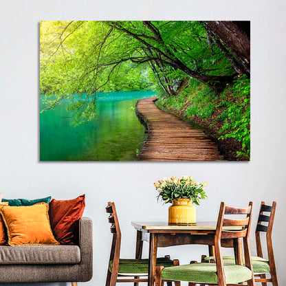 Plitvice Lakes Boardwalk Wall Art