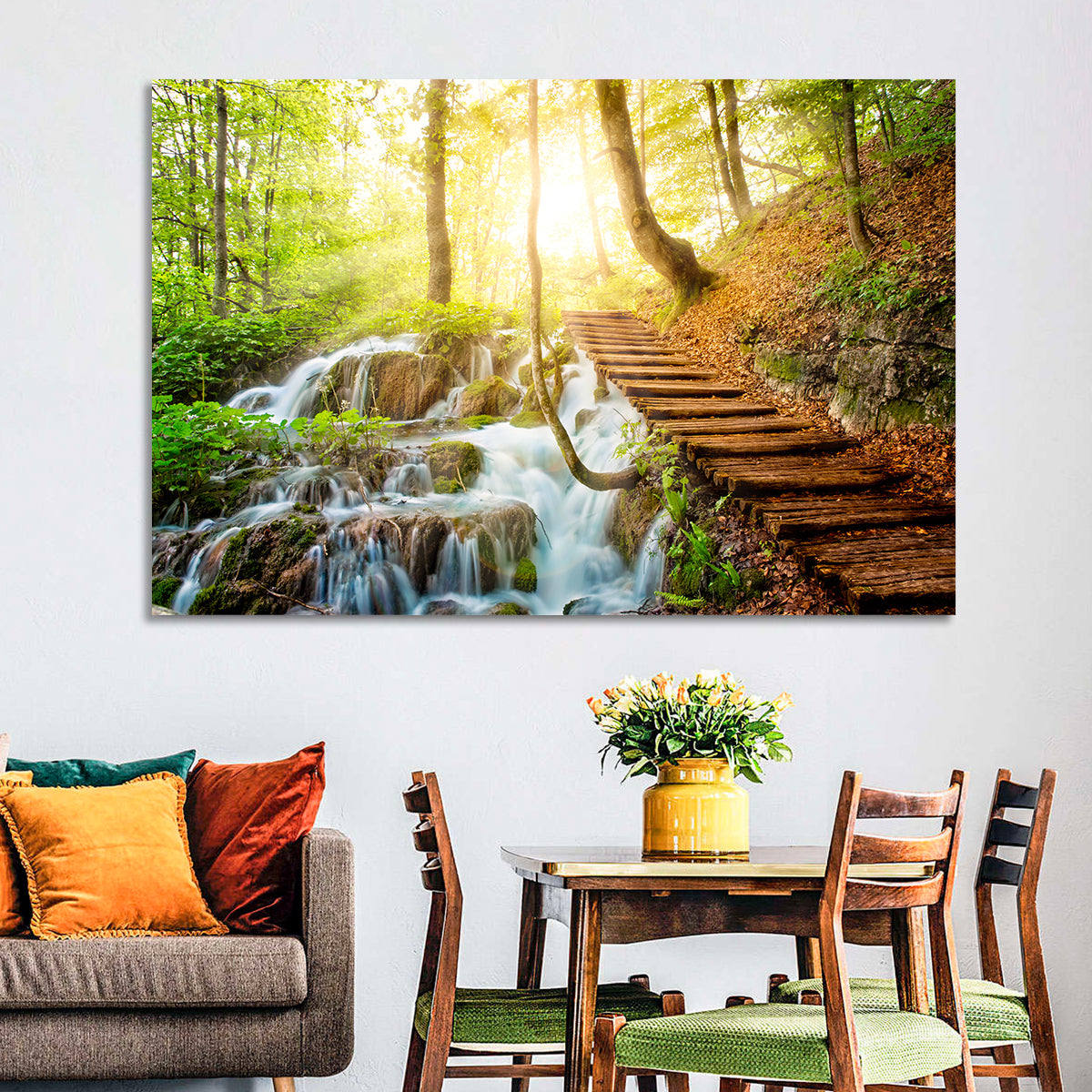 Plitvice Lakes Walkway Wall Art