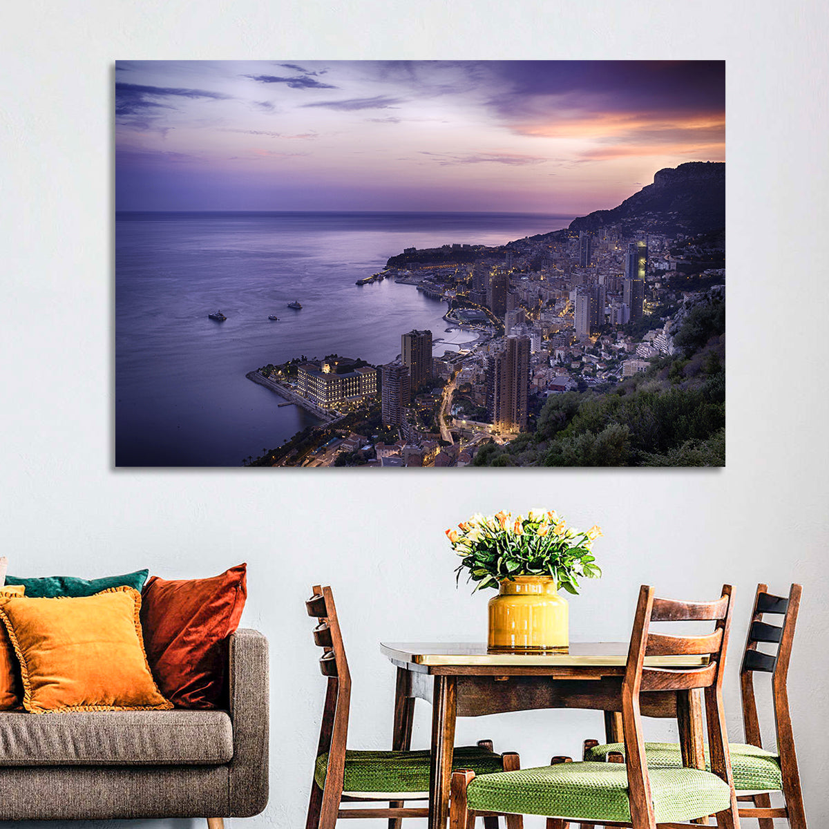 Monte Carlo at Dusk Wall Art