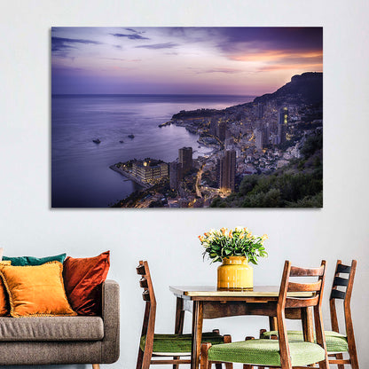 Monte Carlo at Dusk Wall Art