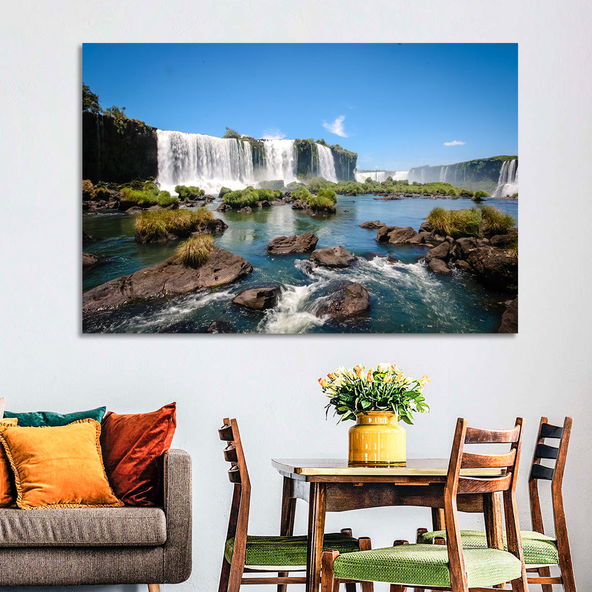 Iguazu River and Falls, Foz Do Iguaçu Wall Art