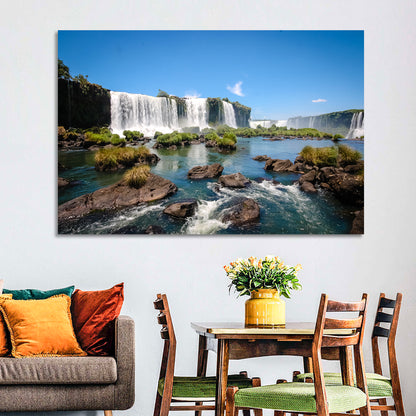 Iguazu River and Falls, Foz Do Iguaçu Wall Art