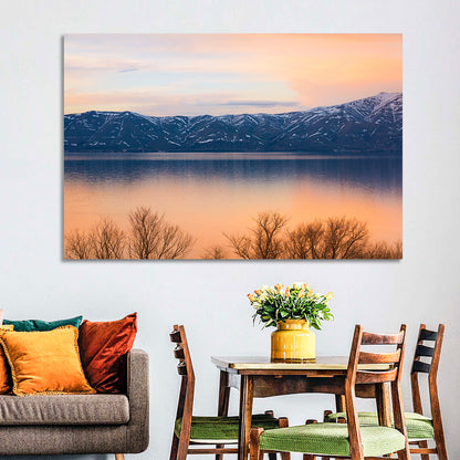 Lake Sevan Golden Dusk Wall Art