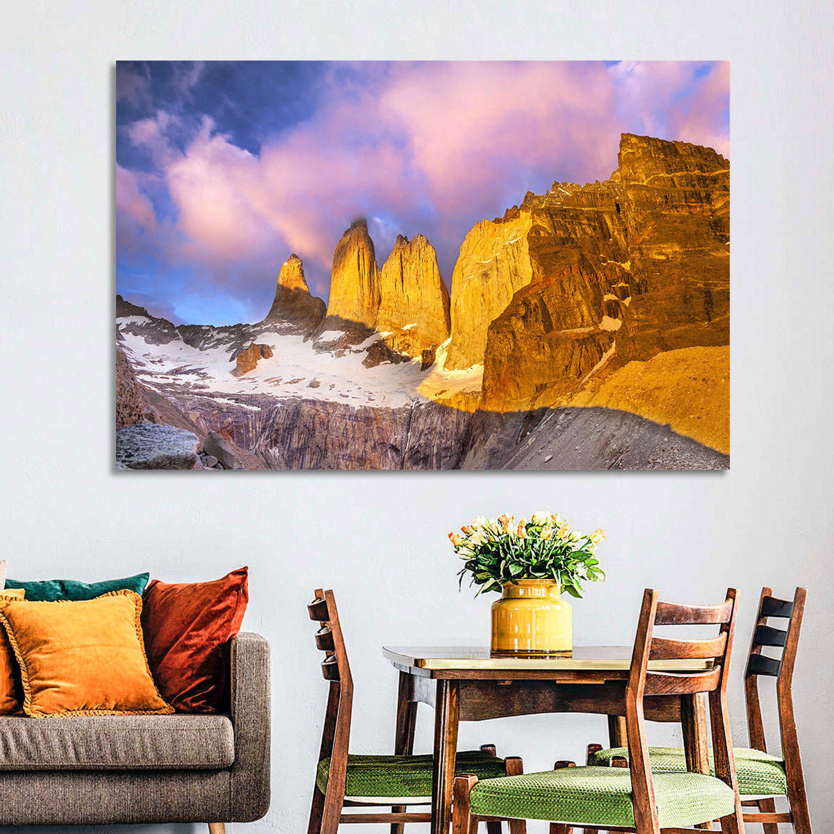Torres Del Paine Alpenglow Wall Art