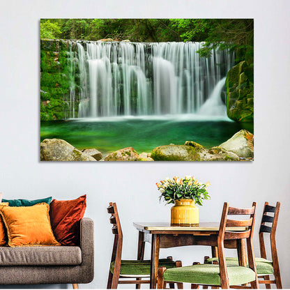 Emerald Lake Waterfall Wall Art