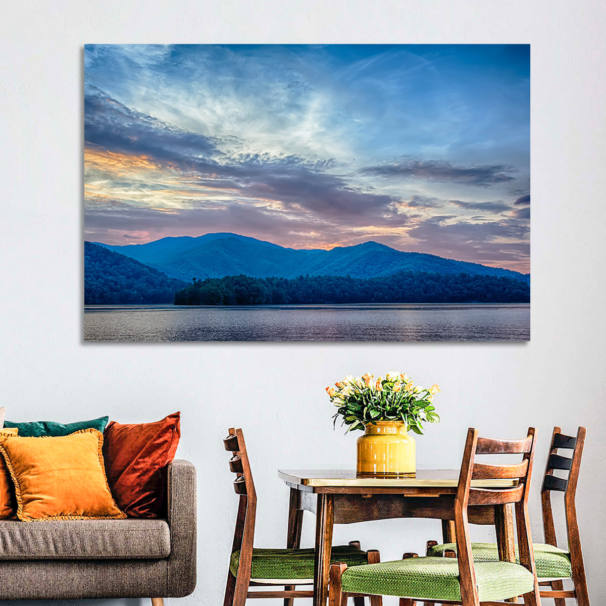 Lake Santeetlah Sunset Glow Wall Art