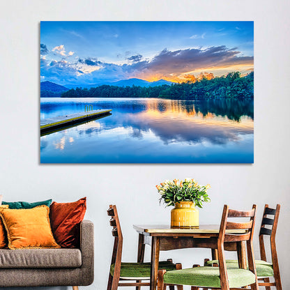 Santeetlah Lake at Golden Hour Wall Art