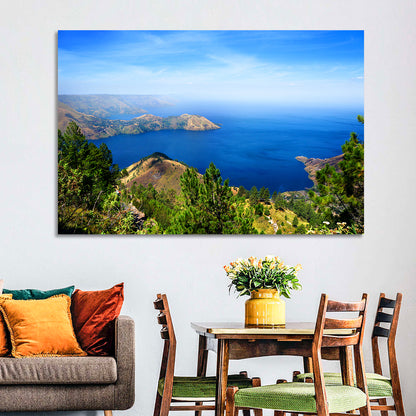 Lake Toba Aerial View Wall Art