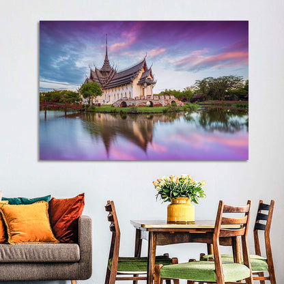 Sanphet Prasat Palace at Dusk Wall Art