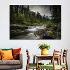Mossy Forest Stream Wall Art