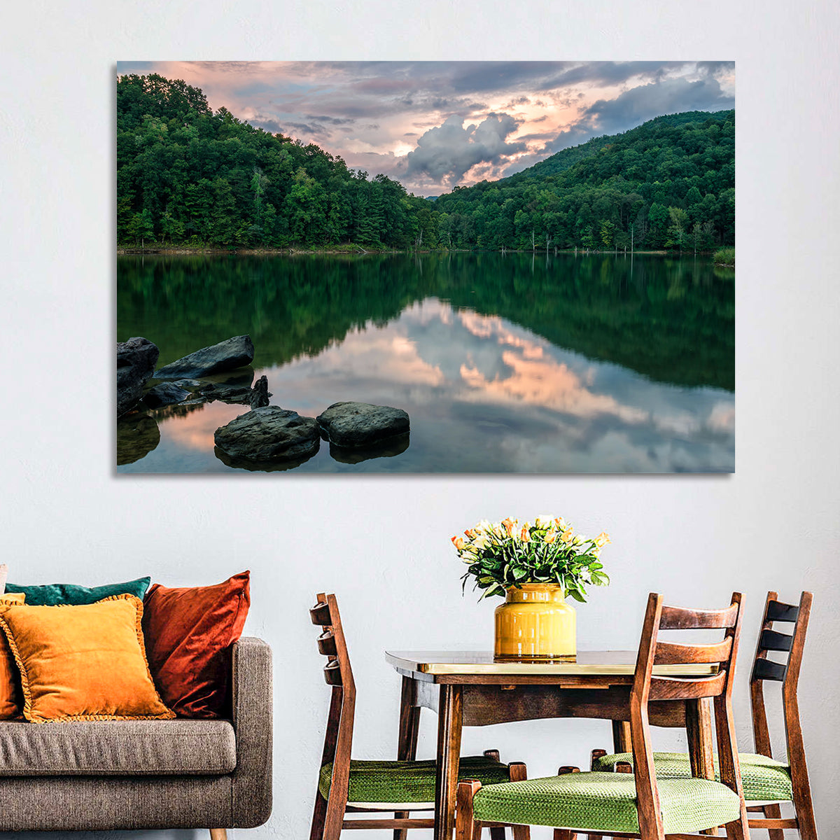 Martins Fork Lake Sunset Wall Art