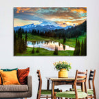 Mount Rainier Reflection at Tipsoo Lake Wall Art