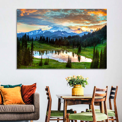 Mount Rainier Reflection at Tipsoo Lake Wall Art