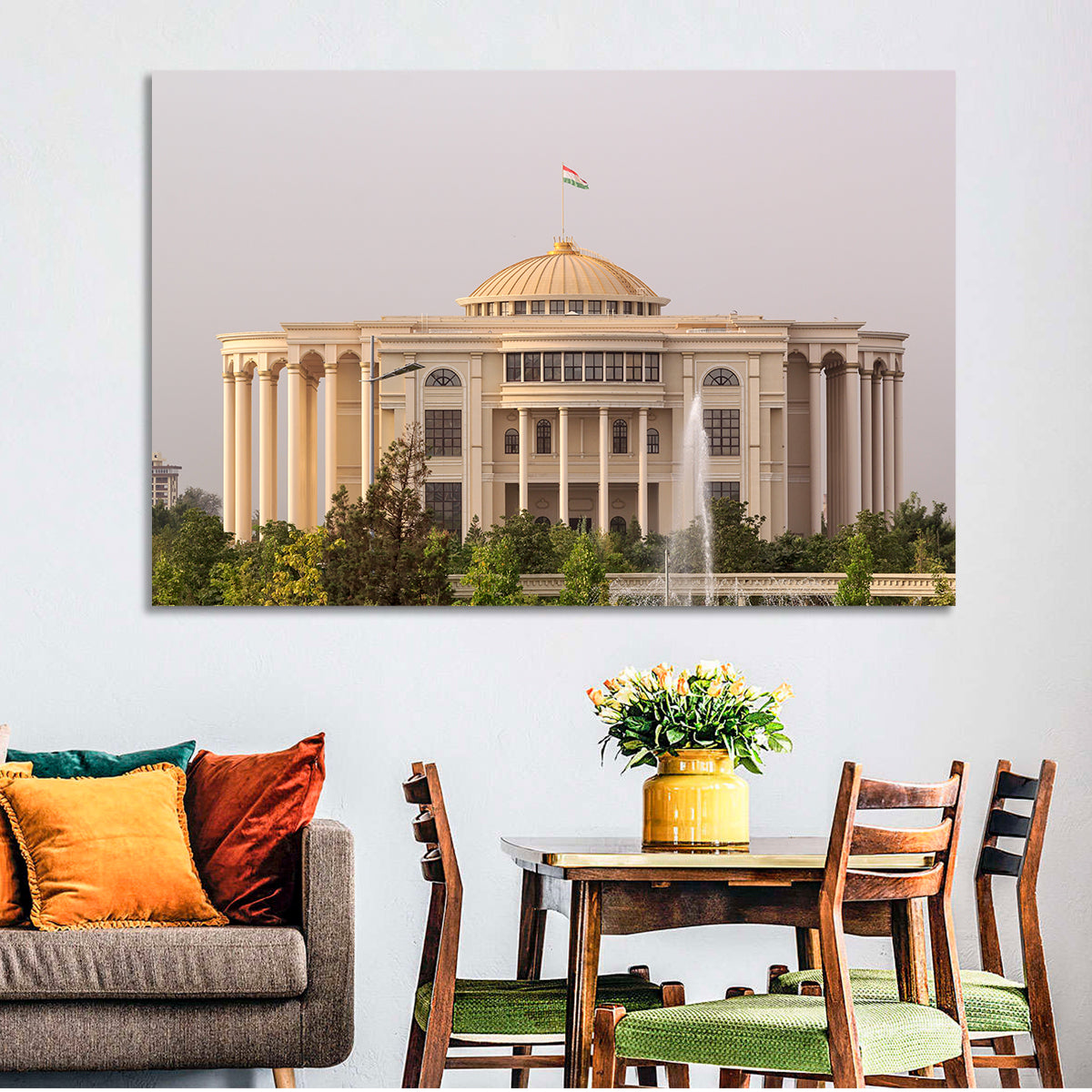 Palace of Nations Dushanbe Wall Art in a room, landscape
