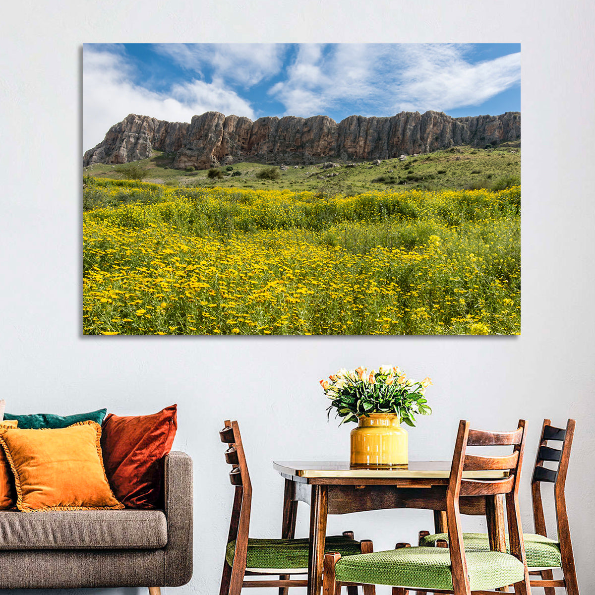 Mount Arbel Wildflower Meadow Wall Art