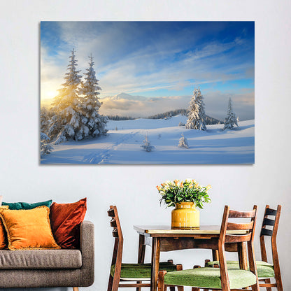 Carpathian Winter Sunrise Wall Art
