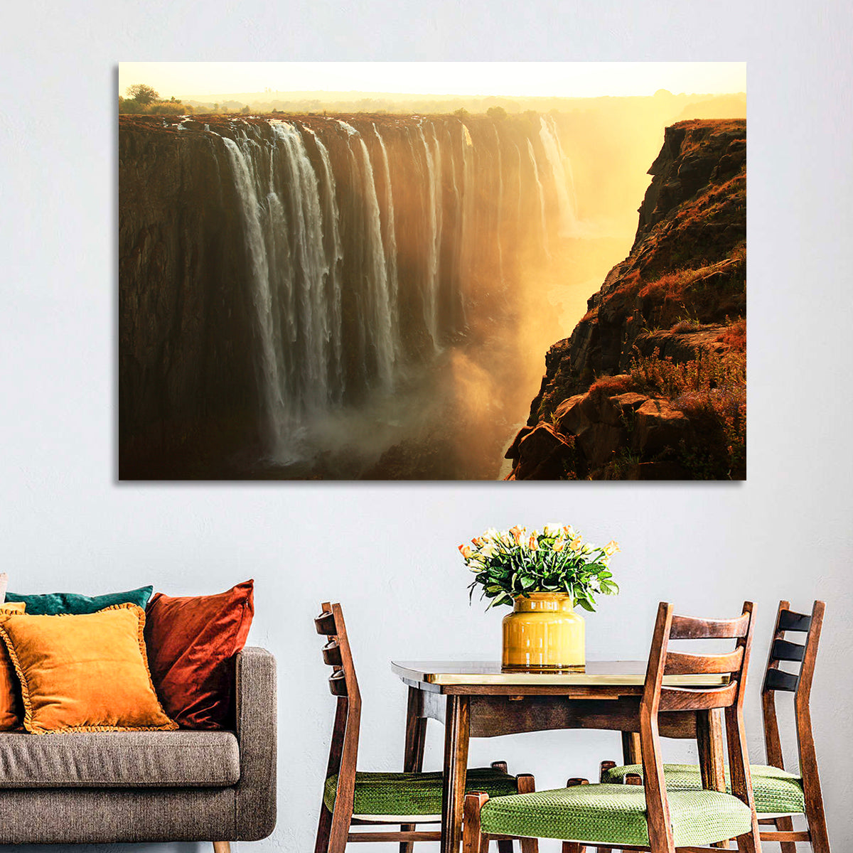 Victoria Falls Golden Hour Wall Art