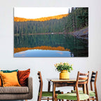 Golden Hour Lake Reflection Wall Art
